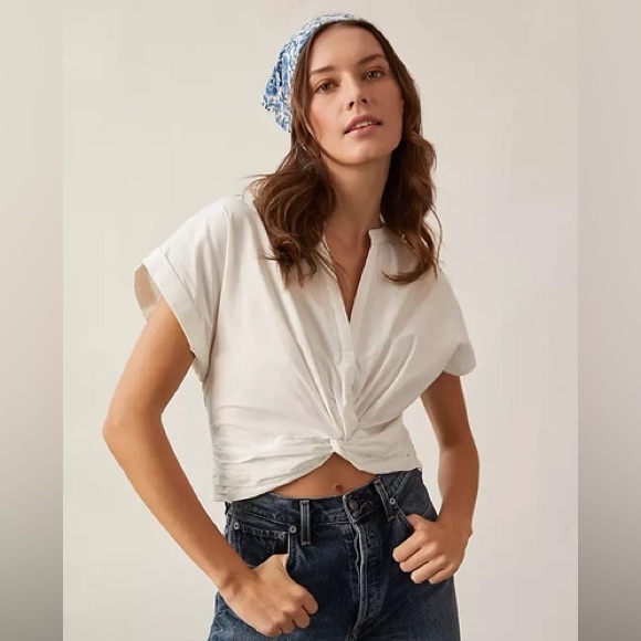 Sunday in Brooklyn Tops - Anthropologie Sunday in Brooklyn Twist Front Blouse